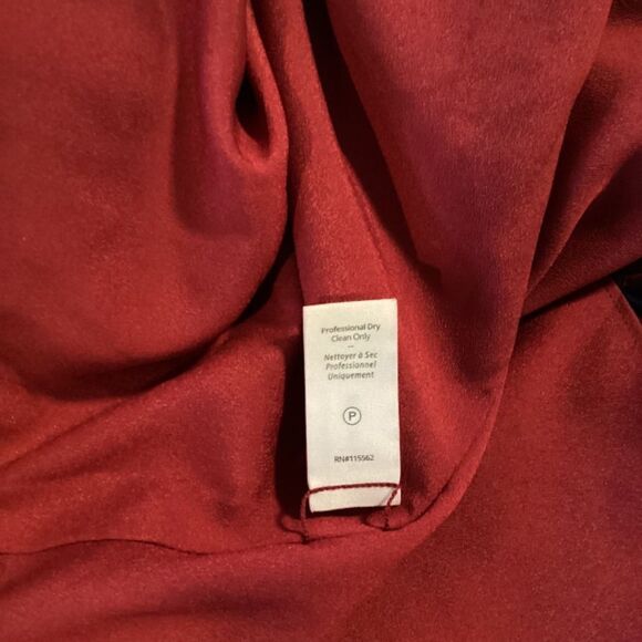 Cinq à Sept Livie Dress Women’s Red Purple Tiered Ruffle Mini Size 0 Cocktail Pa - Picture 14 of 16